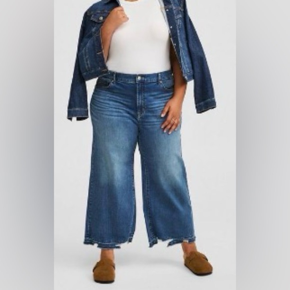 Torrid Blue Wide Leg Jeans